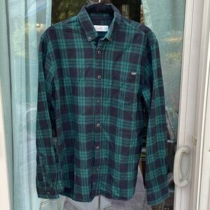 Jack & Jones Teal and Black Checkered Men's Shirt